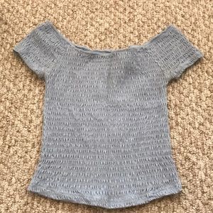 Mocked off the shoulder top